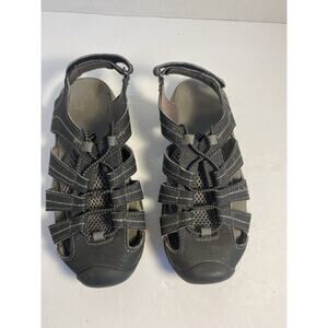 Eddie Bauer Boys Size 1 Cinch Cord Athletic Chris Sandals Sport Water Shoes